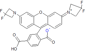 Janelia Fluor 525, free acid | Yellow Dye | Hello Bio