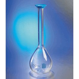 Corning PYREX VISTA® Class B Volumetric Flasks - PYREX VISTA 100 mL Class B, Volumetric Flask with Polyethylene Snap-Cap - 6 ea