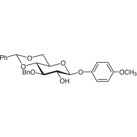 4-Methoxyphenyl 3-O-Benzyl-4,6-O-benzylidene-β-D-glucopyranoside, CAS RN: 303127-81-3, Product Number: M1640