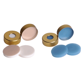 DWK Life Sciences uLMicroLiter® 20 mm Magnetic Steel Large Opening Crimp Seals with Septa