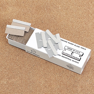 Razor Blades, Stainless Steel, Pack of 100