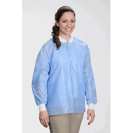 ValuMax Extra-Safe Medical Blue SMS Hip Length Lab Jackets