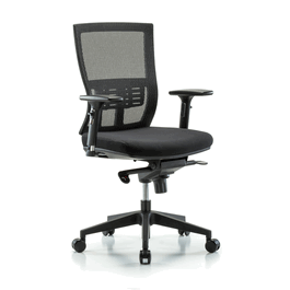 Spectrum® Modern Oxford Mesh Back Chair - Desk Height with Knee-Bend Control and 3D Adjustable Arms