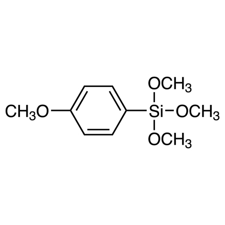 Trimethoxy(4-methoxyphenyl)silane, CAS RN: 35692-27-4, Product Number: T2555