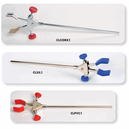 United Scientific 2-Prong Burette Clamps with Extension Rod