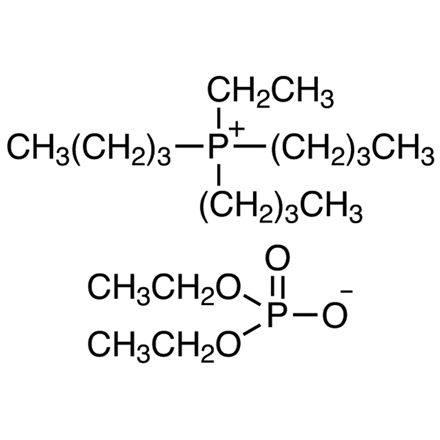 Tributyl(ethyl)phosphonium Diethyl Phosphate, CAS RN: 20445-94-7, Product Number: T3641