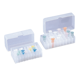 Labnet 50-Place Box with Telescoping Lid - Storage box with telescoping lid, 50 x 0.5 mL, 122 x 62 x 33 mm) - 1 ea
