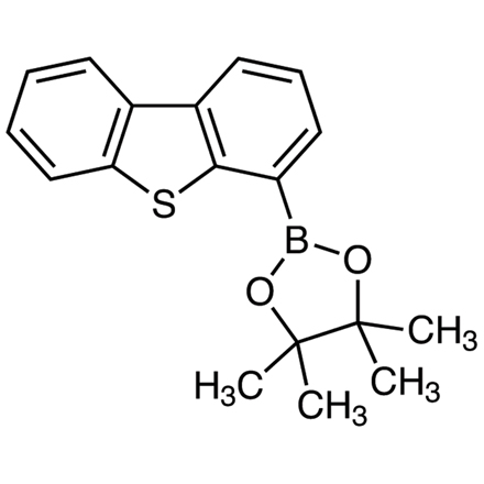 4-(4,4,5,5-Tetramethyl-1,3,2-dioxaborolan-2-yl)dibenzothiophene, CAS RN: 912824-84-1, Product Number: T3236