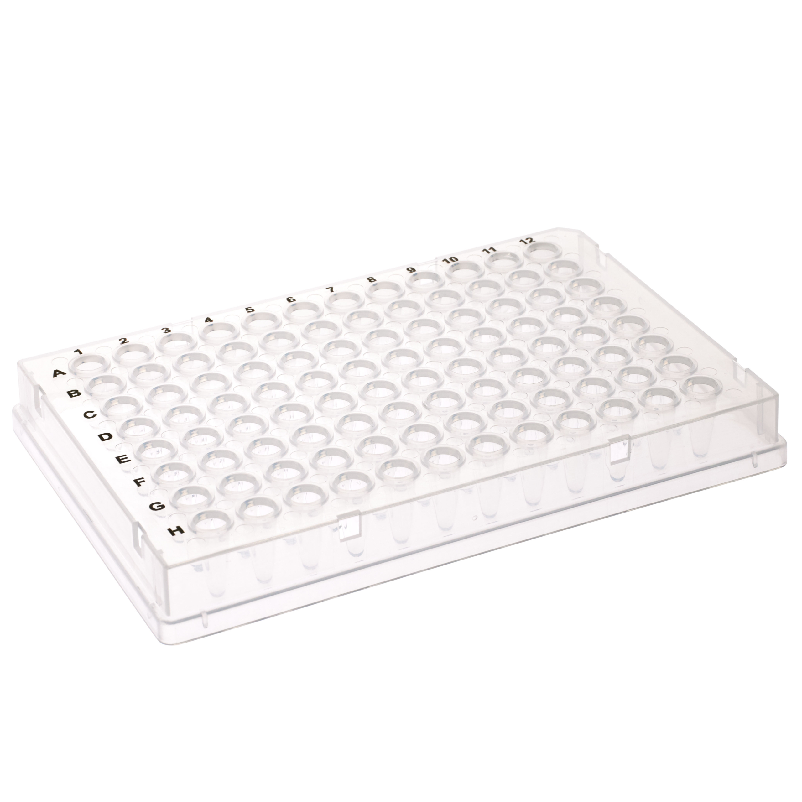 96 Well PCR Plate, Full Skirt, Clear, 0.1mL, Non-sterile