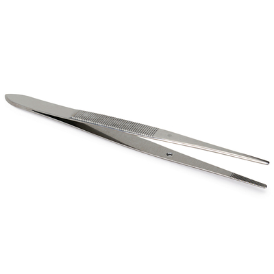 Dissecting Forceps, Medium Points, Stainless Steel, Straight, 4 1/2 in