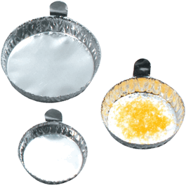 Heathrow Scientific® Aluminum Weigh Boats - Aluminum Weigh Boats, 70 x 16 mm (Dia. x H) - 100 ea
