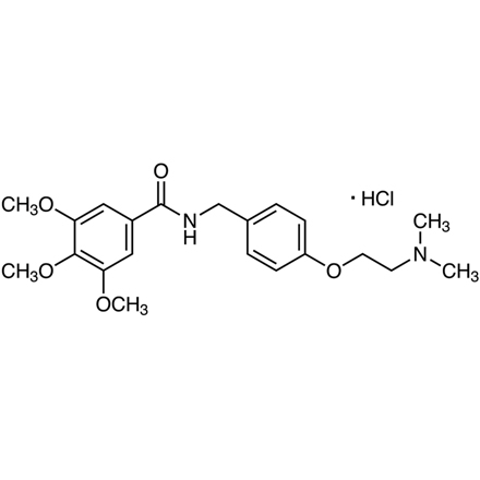 Trimethobenzamide Hydrochloride, CAS RN: 554-92-7, Product Number: T3525