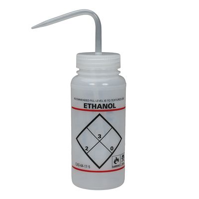 Wash Bottle, Widemouthed, for Ethanol, 500 mL