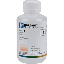 1000 ppm Sulfur for ICP in H2O