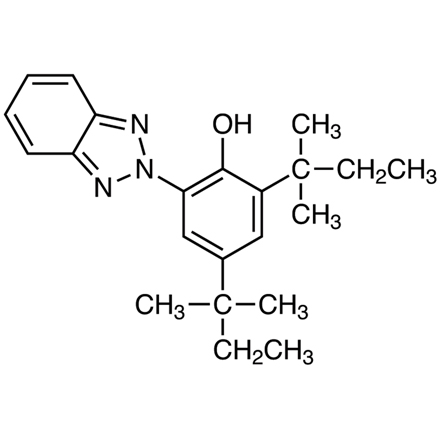 2-(3,5-Di-tert-amyl-2-hydroxyphenyl)benzotriazole, CAS RN: 25973-55-1, Product Number: H0718