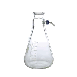 DWK Life Sciences KIMAX® Graduated Filtering Flask with Quick-Release Hose Barb Connector - DWK Life Sciences (Kimble) KIMAX 2000 mL Graduated Filtering Flask with Quick-Release Hose Barb Connector - 1 ea