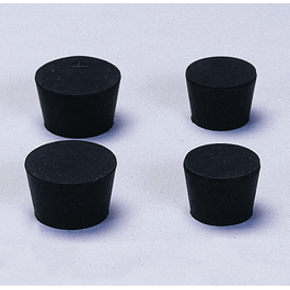 Spectrum® Solid Black Rubber Stoppers