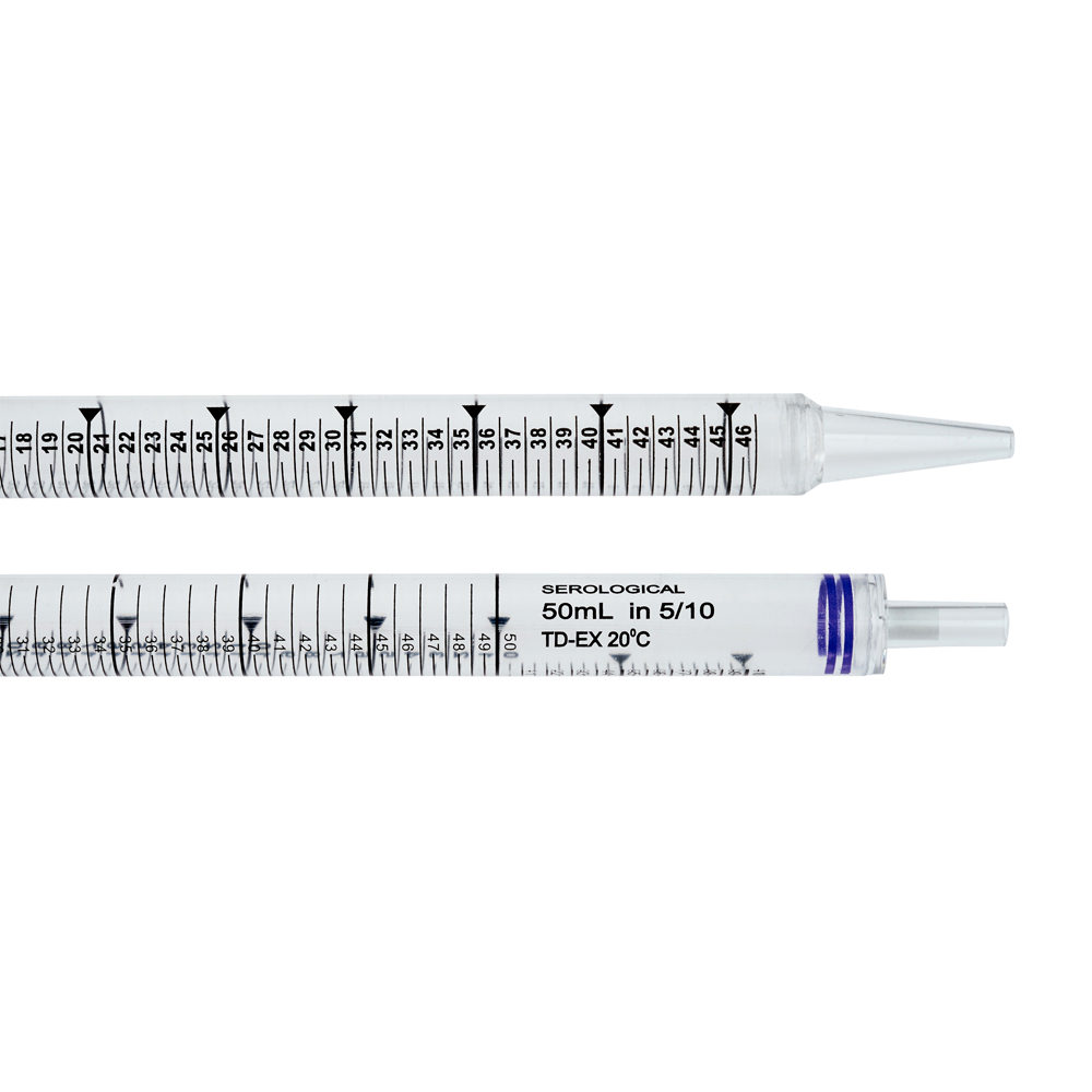 50mL Pipet, Individually Wrapped, Paper/Plastic, Bag, Sterile