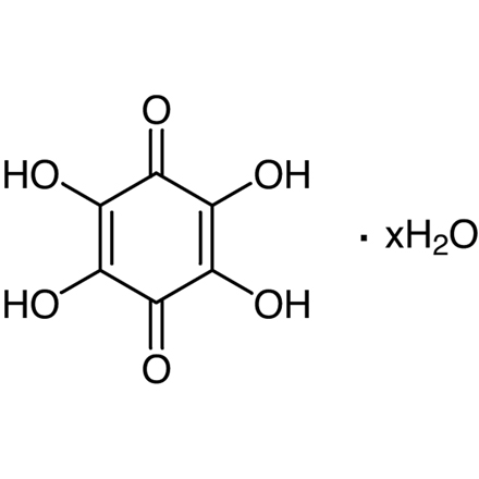 Tetrahydroxy-1,4-benzoquinone Hydrate, CAS RN: 123334-16-7, Product Number: T1090