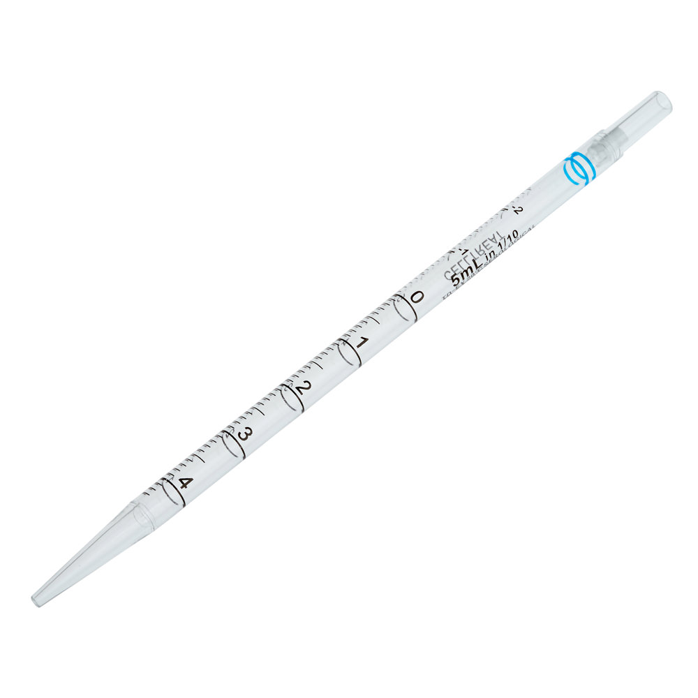 5mL Pipet, Short, Individually Wrapped, Paper/Plastic, Bag, Sterile