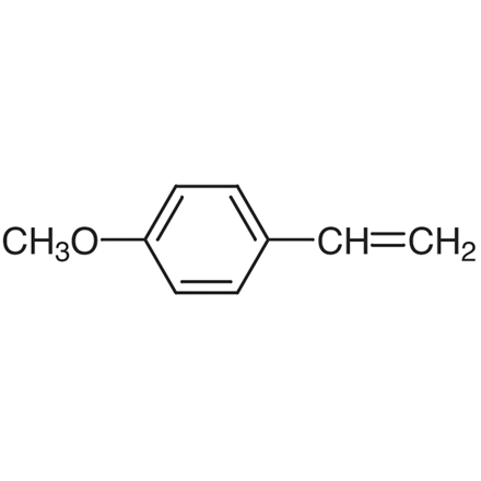 4-Methoxystyrene (stabilized with TBC), CAS RN: 637-69-4, Product Number: M0130