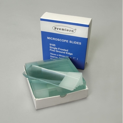 Microscope Slides, Student-Grade, Frosted, Single End, Box of 72