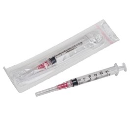 Covidien Monoject™ Sterile SoftPack 3 mL Standard Syringes and Needles - Covidien 3 mL Syringe with 22G x 1-1/2 in. Needle, Sterile, SoftPack - 800 ea