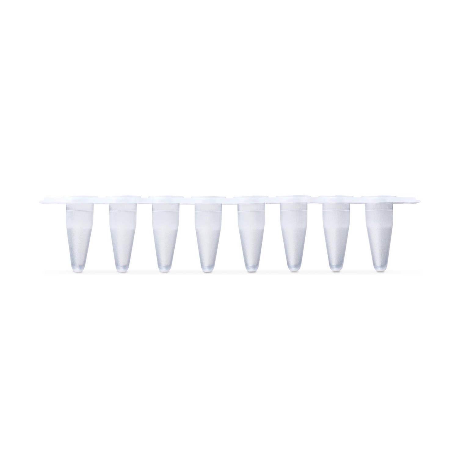 qPCR 8-tube strip, 0.1 ml, low profile, frosted