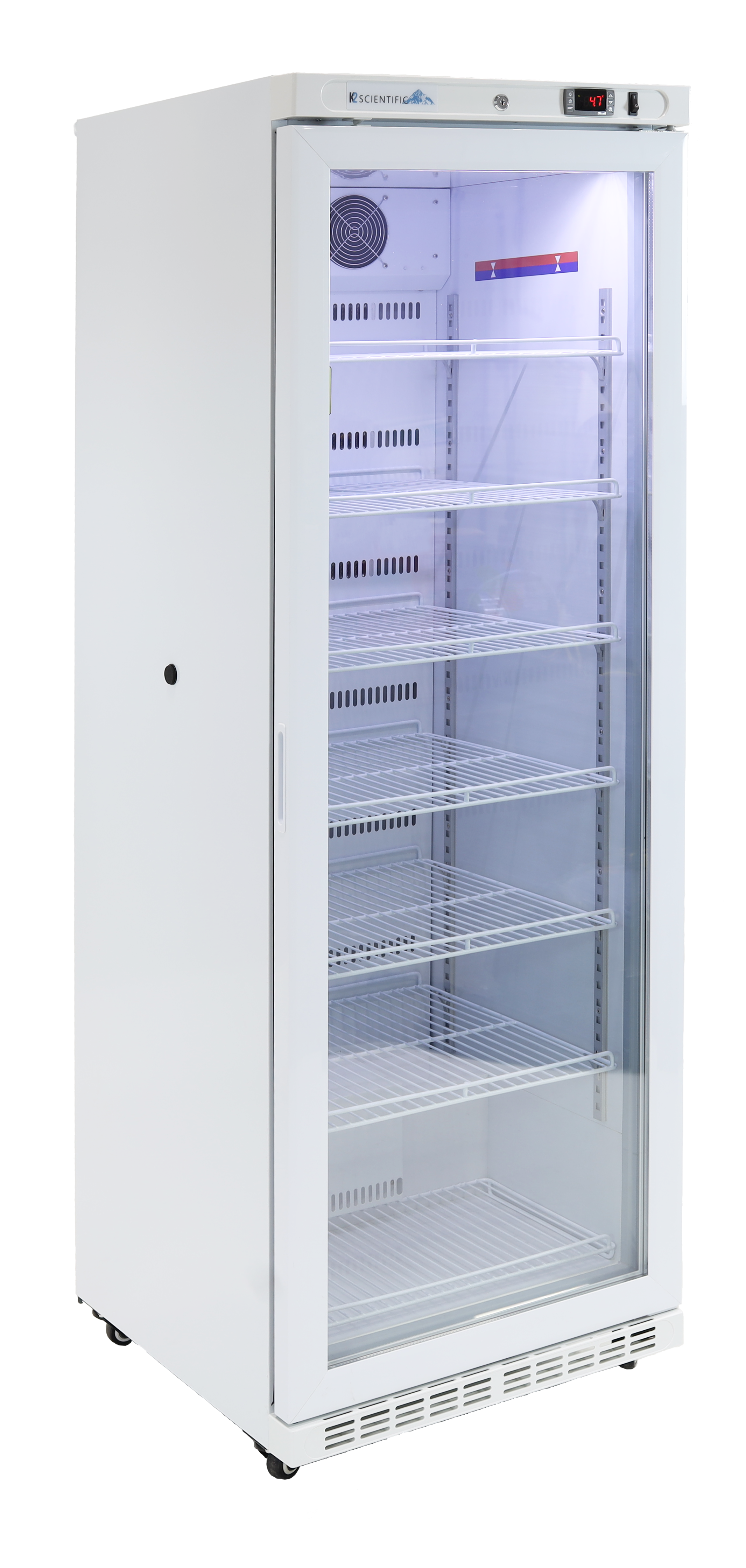 14 Cu. Ft. Glass Door Upright Refrigerator