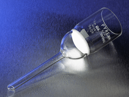 Corning® PYREX® Buchner Funnels with Coarse Porosity Fritted Discs - PYREX Buchner Funnels with Fritted Discs, Medium Porosity, 350 mL - 1 ea