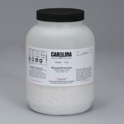 Sodium Hydroxide, Pellets, Reagent Grade, 2 kg