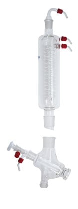 RV 10.30 Vertical-intensive condenser with manifold, coated - Rotary evaporators