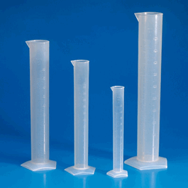 Globe Scientific® Graduated Cylinder, PP, Molded Graduations, Class B
