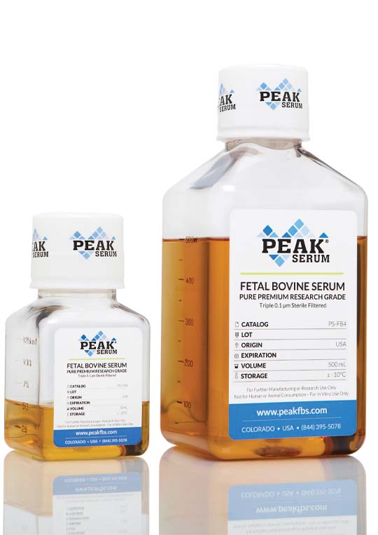 Fetal Bovine Serum (FBS), USDA/US Origin, Standard, Pure Premium Research Grade, 500 mL