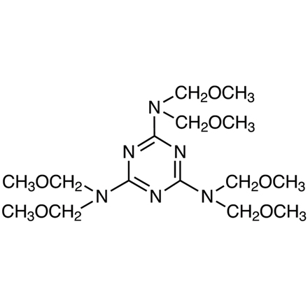 2,4,6-Tris[bis(methoxymethyl)amino]-1,3,5-triazine, CAS RN: 3089-11-0, Product Number: T2059
