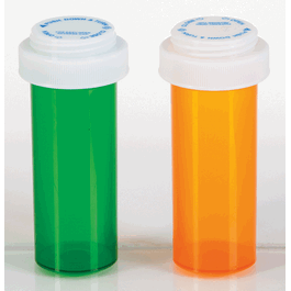 Amber AND Green Vials with Reversible Cap