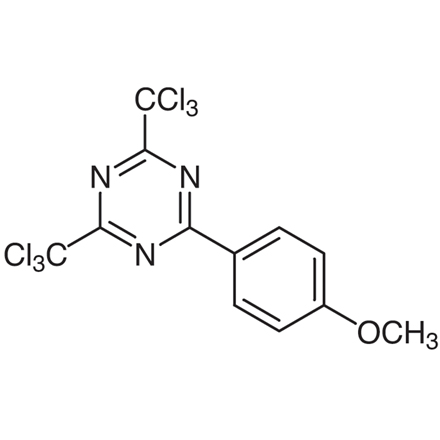 2-(4-Methoxyphenyl)-4,6-bis(trichloromethyl)-1,3,5-triazine, CAS RN: 3584-23-4, Product Number: M1245