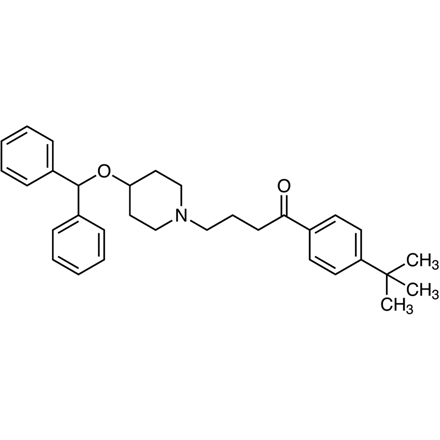 Ebastine, CAS RN: 90729-43-4, Product Number: E0925