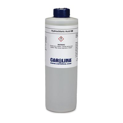 Hydrochloric Acid, 6 M, Laboratory Grade, 500 mL