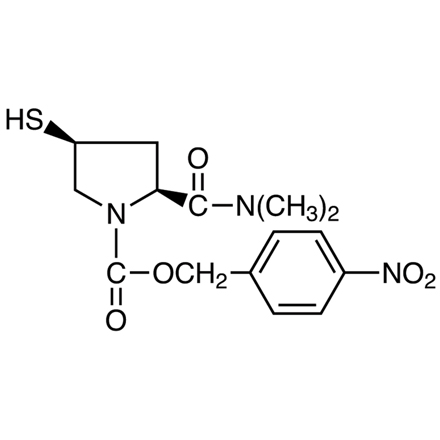 4-Nitrobenzyl (2S,4S)-2-(Dimethylcarbamoyl)-4-mercapto-1-pyrrolidinecarboxylate, CAS RN: 96034-64-9, Product Number: N0828