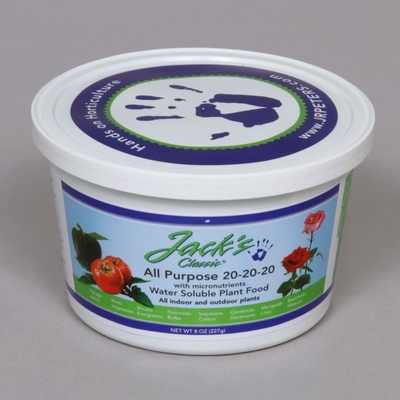 Fertilizer, All-Purpose, Water Soluble, 20-20-20, 8 oz