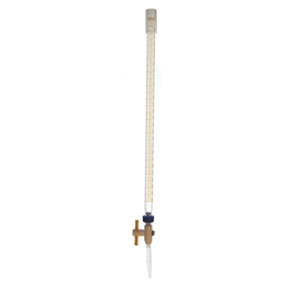 DWK Life Sciences Burets, Educational Grade, Straight Bore PTFE Stopcock, Funnel Fill, Dark Scale, with Dust Cap - DWK Life Sciences (Kimble) Straight Bore PTFE Stopcock Burets, Funnel Fill Educational Grade, Dark Scale, with Dust Cap, 50 ml - 1 ea