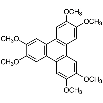 2,3,6,7,10,11-Hexamethoxytriphenylene, CAS RN: 808-57-1, Product Number: H0898
