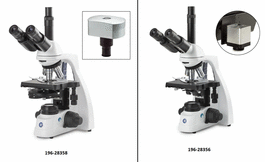 Globe Scientific bScope Series Compound Trinocular Microscopes, Quintuple Nosepiece, Plan IOS Objective - bScope Trinocular Microscope, HWF 10x/20 mm, Eyepiece, Quintuple Nosepiece, w/ Camera - 1 ea