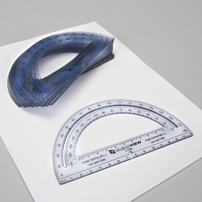 Professional Protractor, 6 inches, Pack of 12