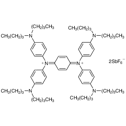 N,N,N',N'-Tetrakis(4-dibutylaminophenyl)-1,4-benzoquinone Diiminium Bis(hexafluoroantimonate), CAS RN: 5496-71-9, Product Number: T3072