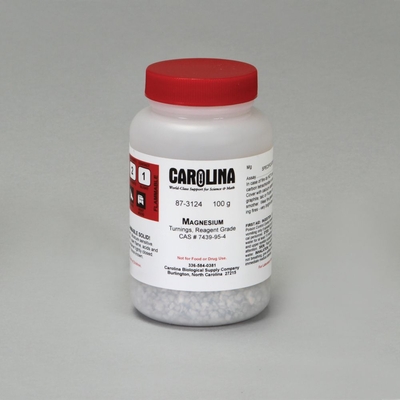 Magnesium, Turnings, Reagent Grade, 100 g