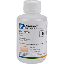 100 ppm Silicon for ICP-MS in H2O/HNO3/HF