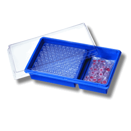 National Scientific® Unassembled Target® Snap-It® Wide Opening Vial and Closure Convenience Kits - 2 mL, Clear Glass I-D, Clear Cap, PTFE/Silicone, Target Snap-It Convenience Kit - 100 ea