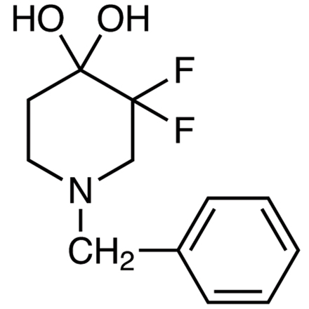 1-Benzyl-3,3-difluoropiperidine-4,4-diol, CAS RN: 1067914-81-1, Product Number: B5930